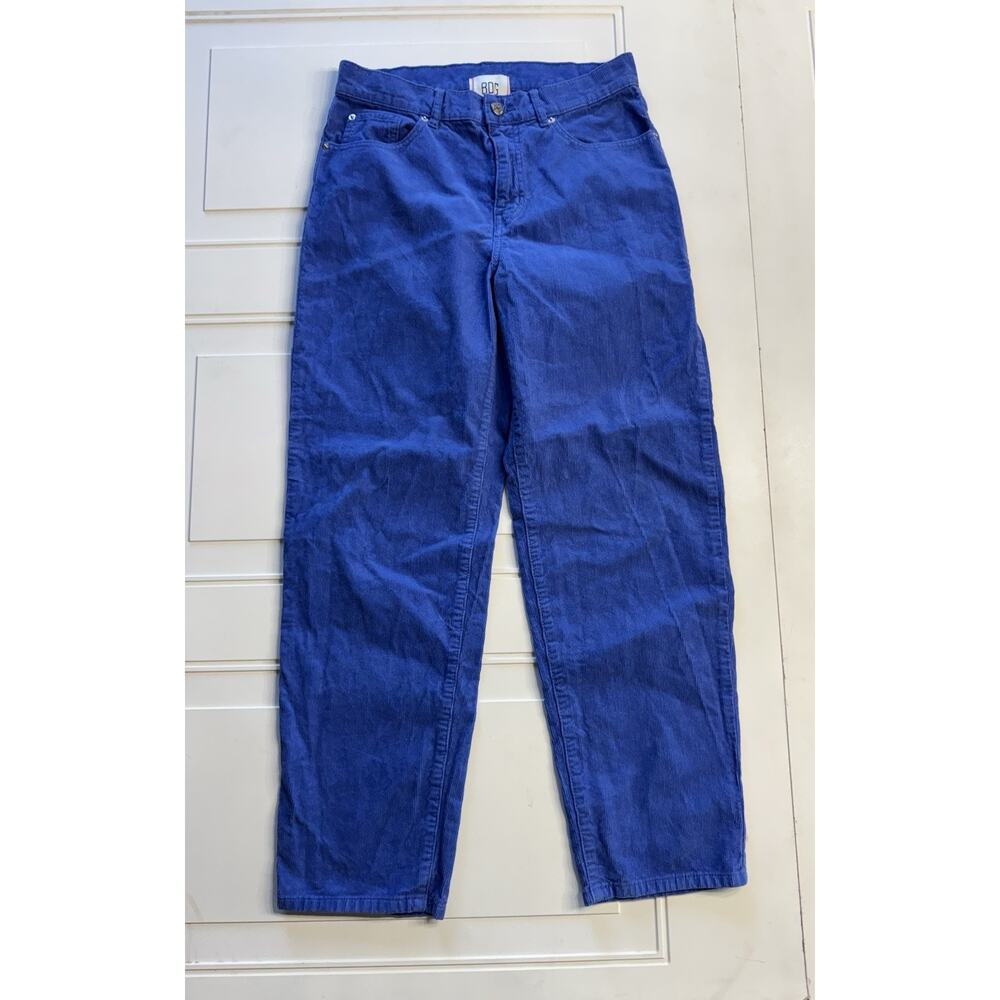 BDG Urban Outfitters Pegged Cowboy Blue High Rise Corduroy Pants Trousers 28 - Picture 1 of 6